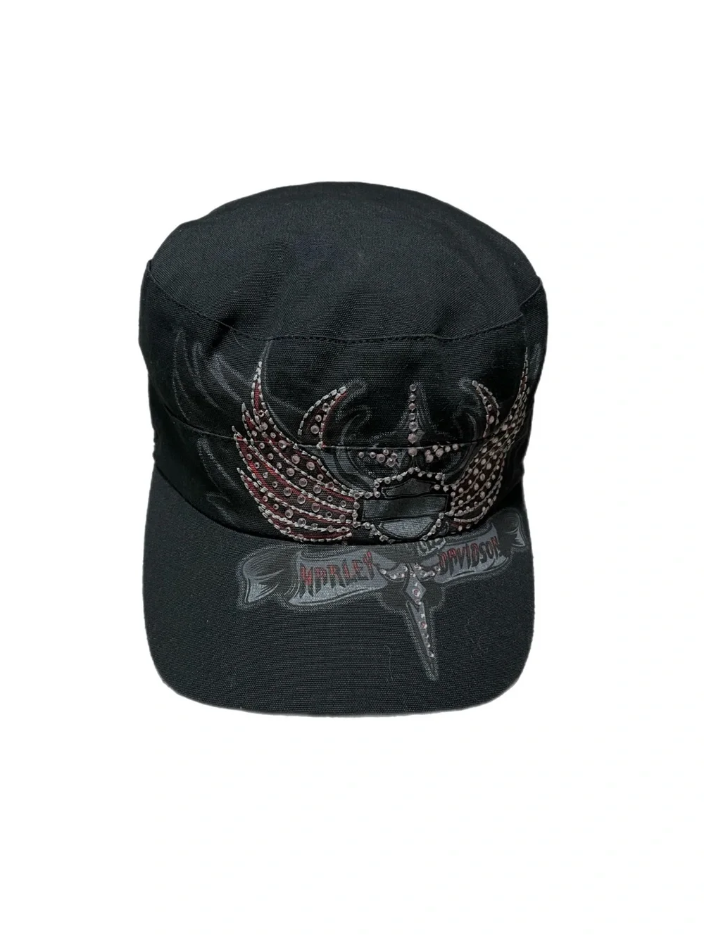 Early 2000s Harley Davidson Rhinestone Jeweled Hat